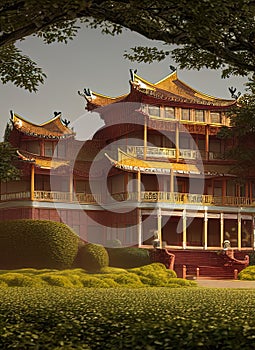 Fictional Mansion in Dandong, Liaoning, China.