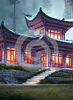 Fictional Mansion in Dehui, Jilin, China.