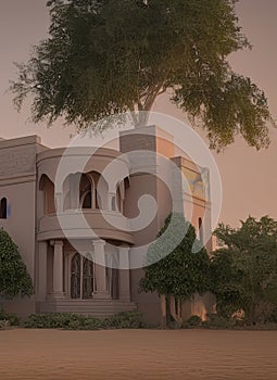 Fictional Mansion in El Fasher, North Darfur, Sudan. photo