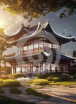Fictional Mansion in Hailun, Heilongjiang, China.