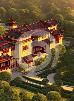 Fictional Mansion in Hejian, Hebei, China.