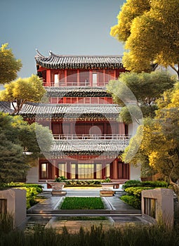 Fictional Mansion in Hengshui, Hebei, China.