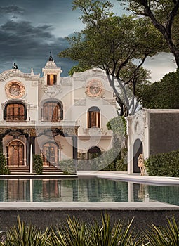 Fictional Mansion in Huixquilucan, MÃ©xico, Mexico. photo