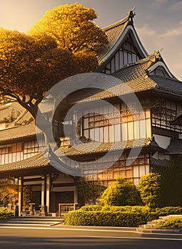 Fictional Mansion in Ibaraki, ?saka, Japan.