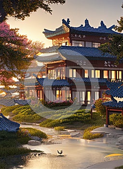 Fictional Mansion in Jiamusi, Heilongjiang, China.