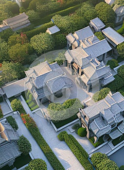 Fictional Mansion in Jiaxing, Zhejiang, China.