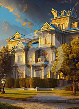 Fictional Mansion in Khabarovsk, Khabarovskiy Kray, Russia.