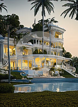 Fictional Mansion in Libreville, Estuaire, Gabon.