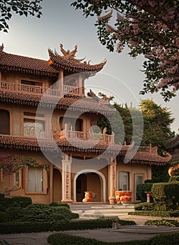 Fictional Mansion in Meishan, Henan, China.