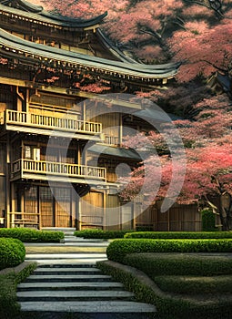 Fictional Mansion in Mito, Ibaraki, Japan.