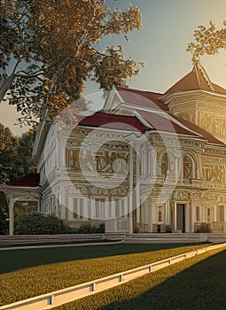 Fictional Mansion in Naberezhnyye Chelny, Tatarstan, Russia.