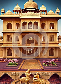 Fictional Mansion in Nanded, Mah?r?shtra, India.