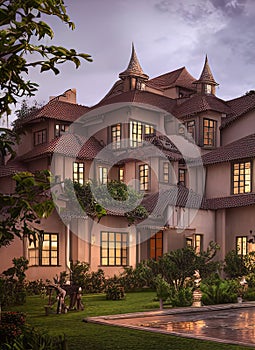 Fictional Mansion in Polokwane, Limpopo, South Africa.