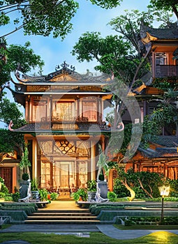 Fictional Mansion in Sa Dec, ??ng Tháp, Vietnam.