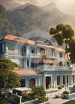 Fictional Mansion in San Bernardo, Región Metropolitana, Chile.