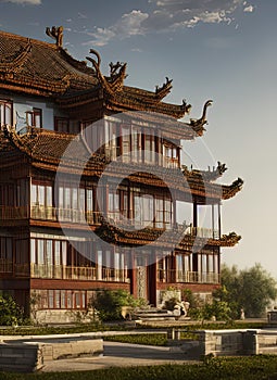 Fictional Mansion in Sanhe, Hebei, China.