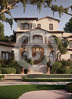 Fictional Mansion in Santa Clarita, California, United States.