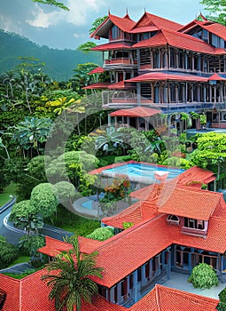 Fictional Mansion in Seremban, Negeri Sembilan, Malaysia.