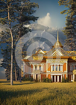 Fictional Mansion in Sterlitamak, Bashkortostan, Russia.