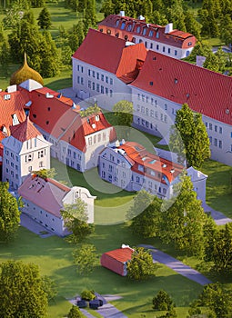 Fictional Mansion in Tallinn, Harjumaa, Estonia.
