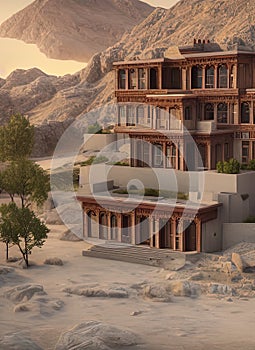 Fictional Mansion in Taluqan, Takh?r, Afghanistan.