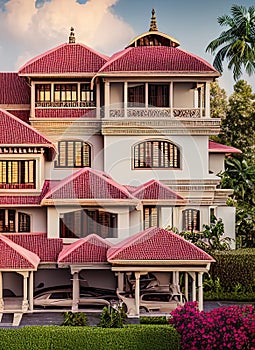 Fictional Mansion in Trichur, Kerala, India.