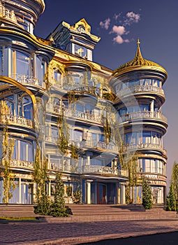 Fictional Mansion in Vladivostok, Primorskiy Kray, Russia.