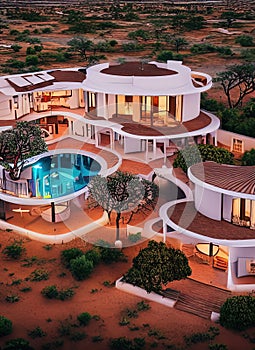 Fictional Mansion in Windhoek, Khomas, Namibia.