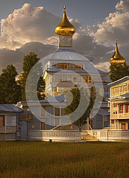 Fictional Mansion in Yakutsk, Sakha (Yakutiya), Russia.