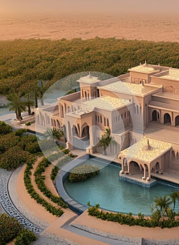 Fictional Mansion in Yanbu`, Al Mad?nah al Munawwarah, Saudi Arabia.