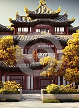 Fictional Mansion in Yanjiao, Hebei, China.