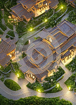 Fictional Mansion in Yulin, Guangxi, China.