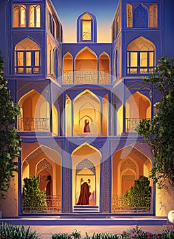 Fictional Mansion in Zahedan, S?st?n va Bal?chest?n, Iran. photo