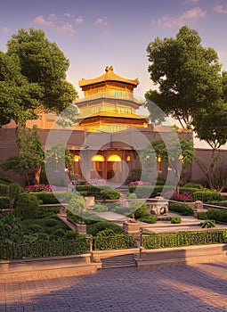 Fictional Mansion in Zhengzhou, Henan, China.