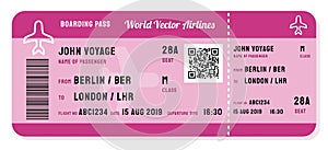 Fictitious boarding pass