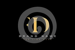 FID abstract letter logo design