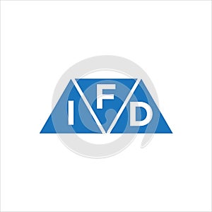 FID triangle shape logo design on white background. FID creative initials letter logo concept photo