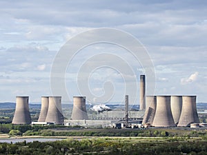 Fiddlers Ferry nuclear power plant in Warrington, Cheshire, in North West of England photo