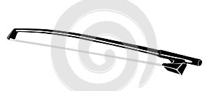 Fiddlestick for Violin. Vector illustration. Isolated object on a white background.