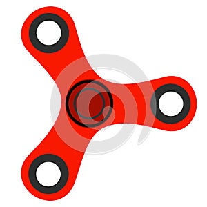 Fidget hand spinner isolated on white background. vector Illustration