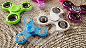 Fidget Spinner. Antistress, therapy. autism therapy.