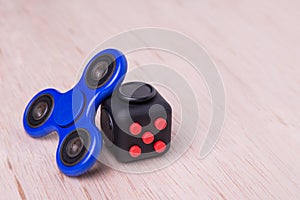 Fidget spinner and fidget cube, the latest stress relieving craze photo