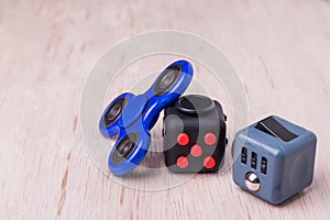 Fidget spinner and fidget cube, the latest stress relieving craze photo