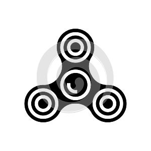 fidget spinner fidget toy glyph icon vector illustration