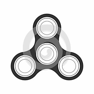 Fidget spinner icon, hand spinner. Release mechanism for nervous energy or psychological stress