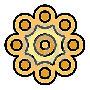 Fidget spinner icon vector flat