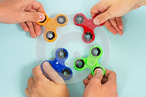 Fidget spinner, popular relaxing toy, generic design