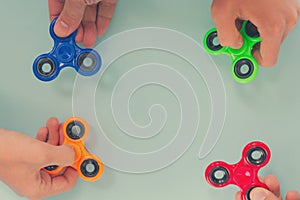 Fidget spinner, popular relaxing toy, generic design