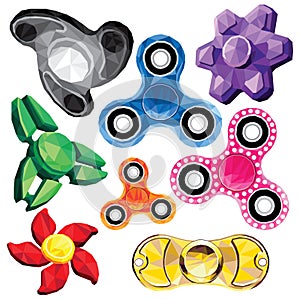 Fidget spinner set