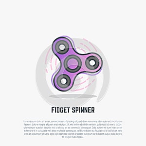 Fidget spinning spinner